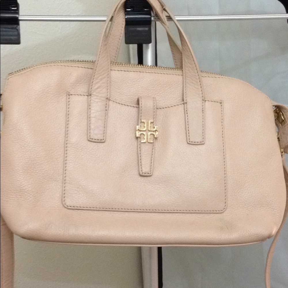 Pale pink satchel. See desc